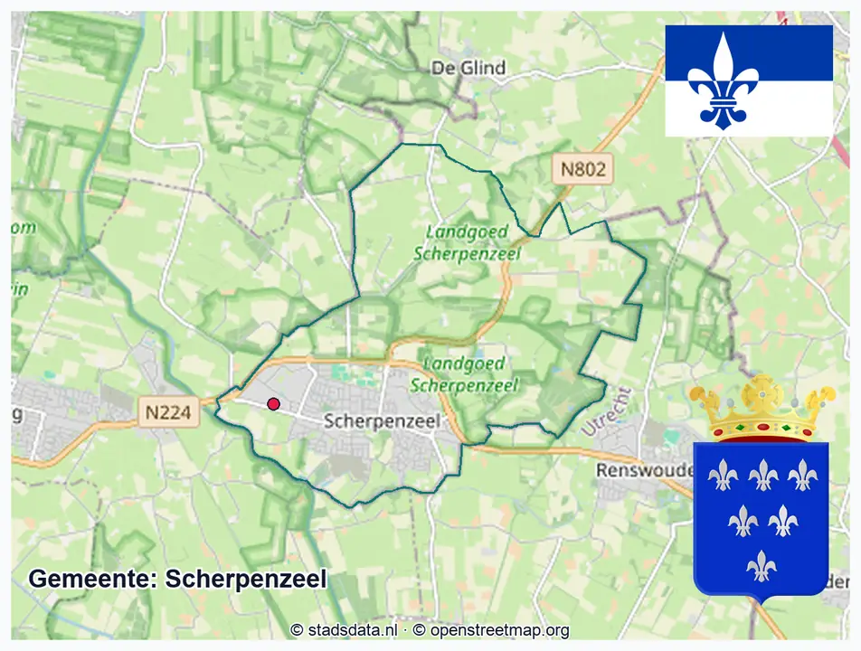 Schematische gemeentegrens Scherpenzeel